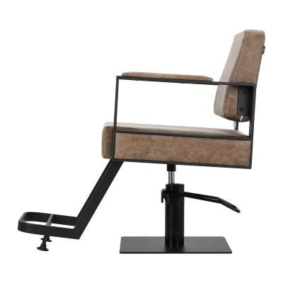 Gabbiano fotel fryzjerski Modena old brązowy -Meble fryzjerskie- 