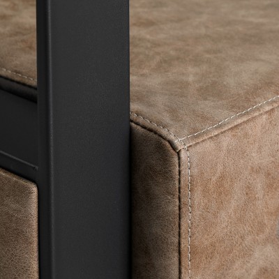 Gabbiano fotel fryzjerski Modena old brązowy -Meble fryzjerskie- 