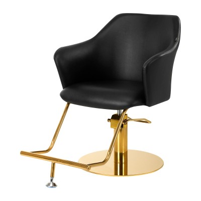 Gabbiano Fotel fryzjerski Marbella złoto czarny -Meble fryzjerskie- 