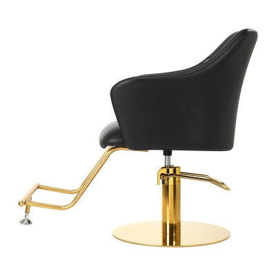 Gabbiano Fotel fryzjerski Marbella złoto czarny -Meble fryzjerskie- 