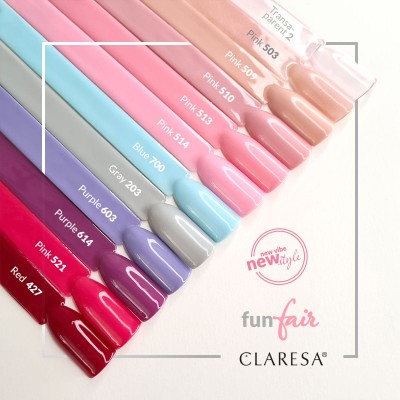CLARESA Lakier hybrydowy PINK 513 -5g -Hybrydowe żele i lakiery- 