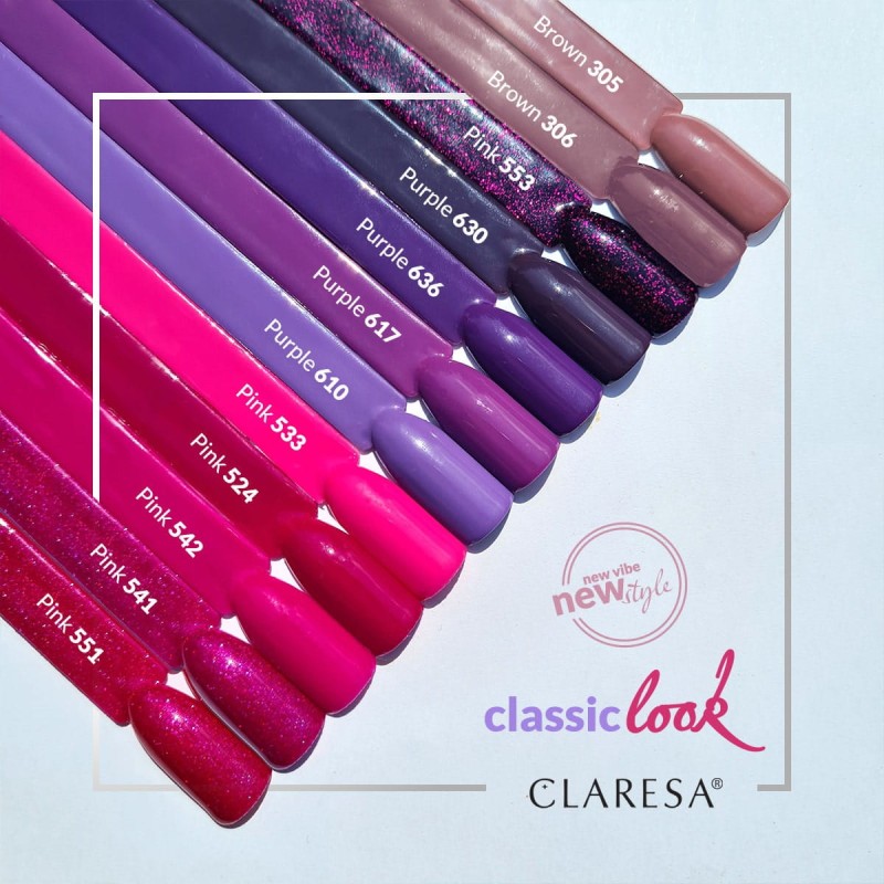 CLARESA Lakier hybrydowy PINK 551 -5g -Hybrydowe żele i lakiery- 