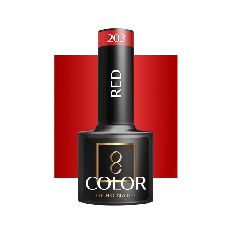 OCHO NAILS Lakier hybrydowy red 203 -5 g -Hybrydowe żele i lakiery- 