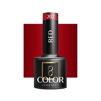 OCHO NAILS Lakier hybrydowy red 207 -5 g -Hybrydowe żele i lakiery- 
