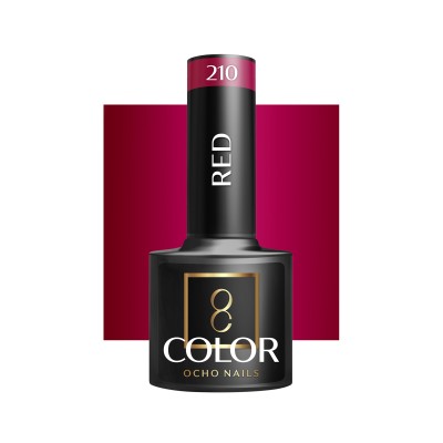 OCHO NAILS Lakier hybrydowy red 210 -5 g -Hybrydowe żele i lakiery- 
