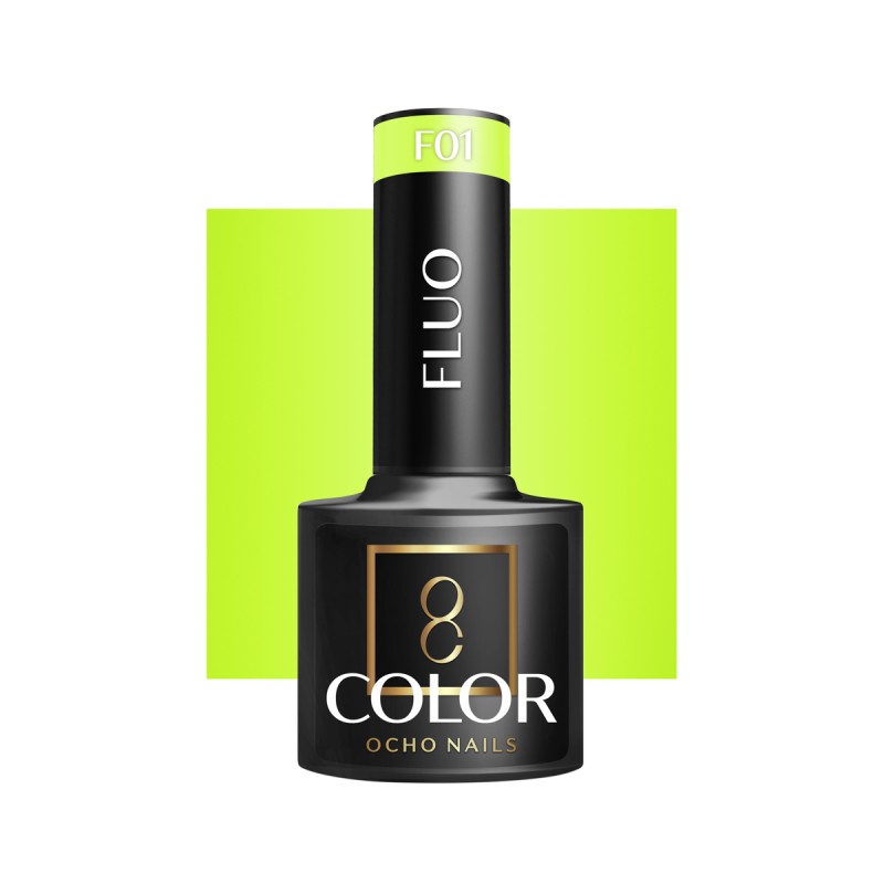 OCHO NAILS Lakier hybrydowy fluo F01 -5 g -Hybrydowe żele i lakiery- 