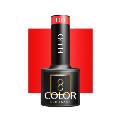 OCHO NAILS Lakier hybrydowy fluo F04 -5 g -Hybrydowe żele i lakiery- 
