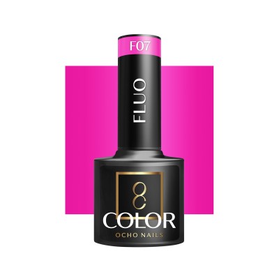 OCHO NAILS Lakier hybrydowy fluo F07 -5 g -Hybrydowe żele i lakiery- 