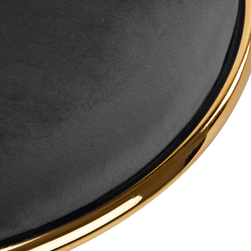 4Rico krzesło obrotowe QS-GW01G aksamit szare -Hokery- 