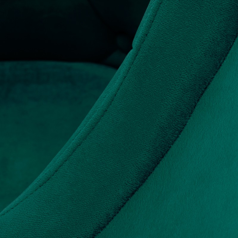 4Rico fotel obrotowy QS-BL14G aksamit zielony -Hokery- 