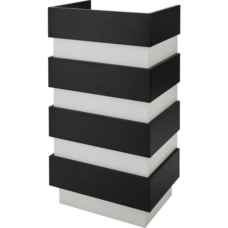 Recepcja Reno Mini - płyta biało - czarna -Konsolety fryzjerskie Ayala 48h- 