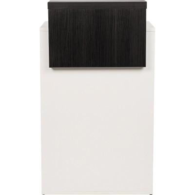 Recepcja Tina - płyta biało - nadstawka płyta wenge -Konsolety fryzjerskie Ayala 48h- 