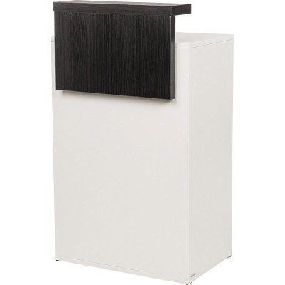 Recepcja Tina - płyta biało - nadstawka płyta wenge -Konsolety fryzjerskie Ayala 48h- 