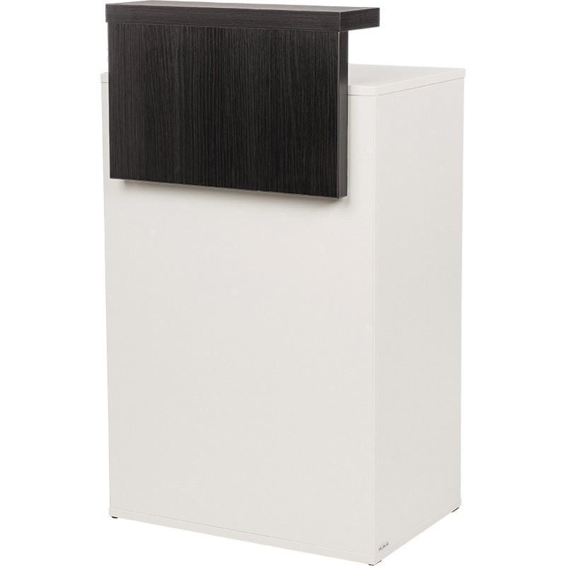 Recepcja Tina - płyta biało - nadstawka płyta wenge -Konsolety fryzjerskie Ayala 48h- 