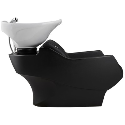 Myjnia fryzjerska Techno - czarna - biała misa -Fotele fryzjerskie Ayala 48h- 