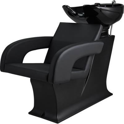 Myjnia fryzjerska Lady Y Tina - czarna - czarna misa -Fotele fryzjerskie Ayala 48h- 