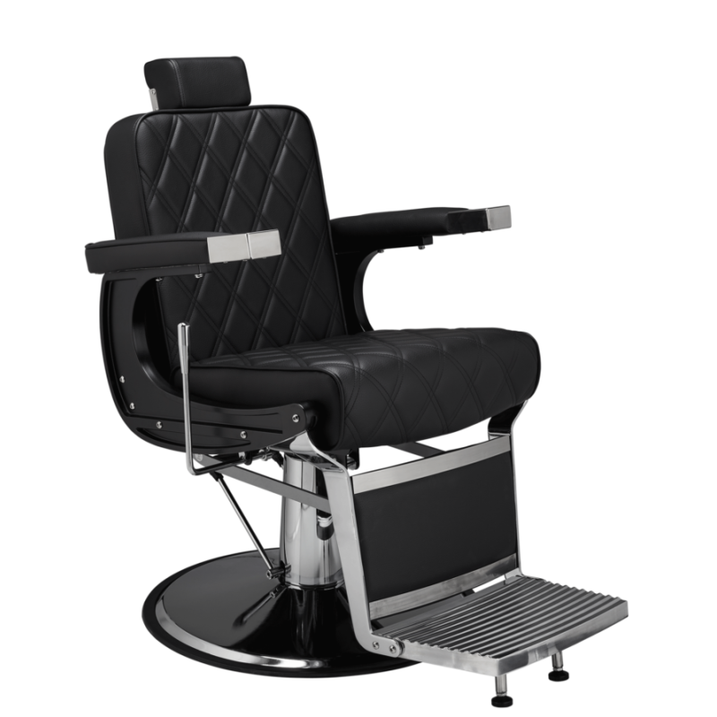 Fotel Barberski Duke czarny  -Ayala 48h - 