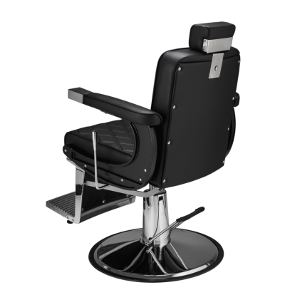 Fotel Barberski Duke czarny  -Ayala 48h - 