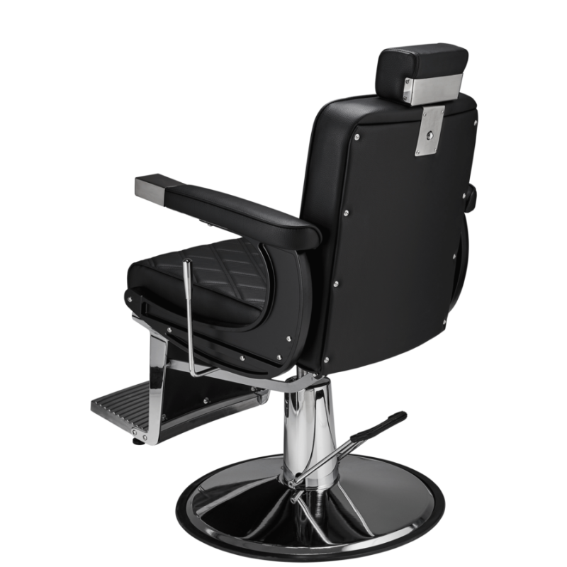 Fotel Barberski Duke czarny  -Ayala 48h - 