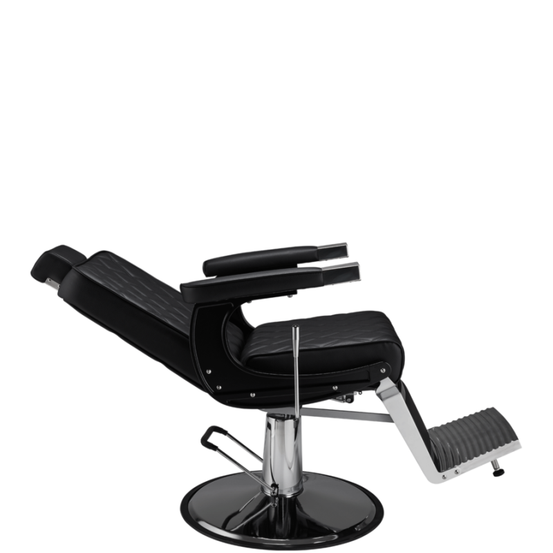 Fotel Barberski Duke czarny  -Ayala 48h - 