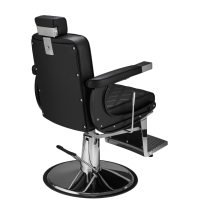 Fotel Barberski Duke czarny  -Ayala 48h - 