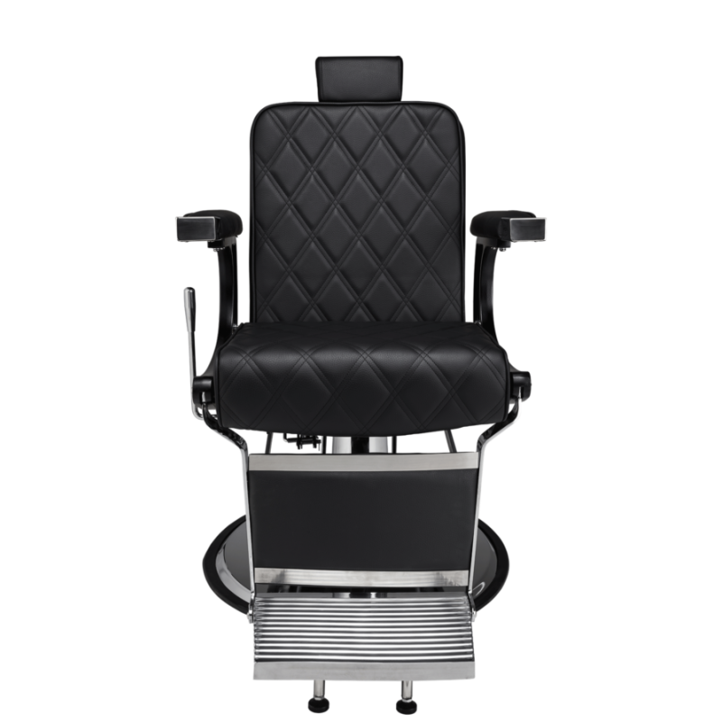 Fotel Barberski Duke czarny  -Ayala 48h - 