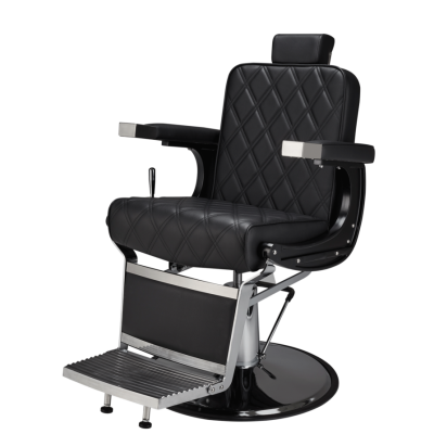 Fotel Barberski Duke czarny  -Ayala 48h - 