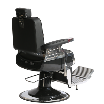 Fotel Barberski Dark czarny  -Ayala 48h - 