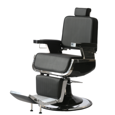 Fotel Barberski Dark czarny  -Ayala 48h - 