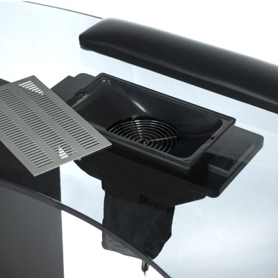 Stolik do manicure z pochłaniaczem BD-3453+P CZARN -Stoliki do manicure- 