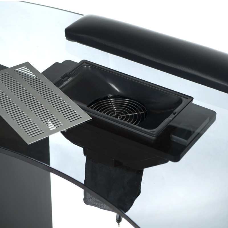 Stolik do manicure z pochłaniaczem BD-3453+P CZARN -Stoliki do manicure- 