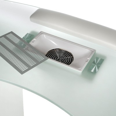 Stolik do manicure z pochłaniaczem BD-3453+P BIAŁY -Stoliki do manicure- 