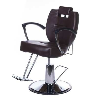 Fotel barberski HEKTOR BH-3208 Brązowy -Fotele barberskie- 