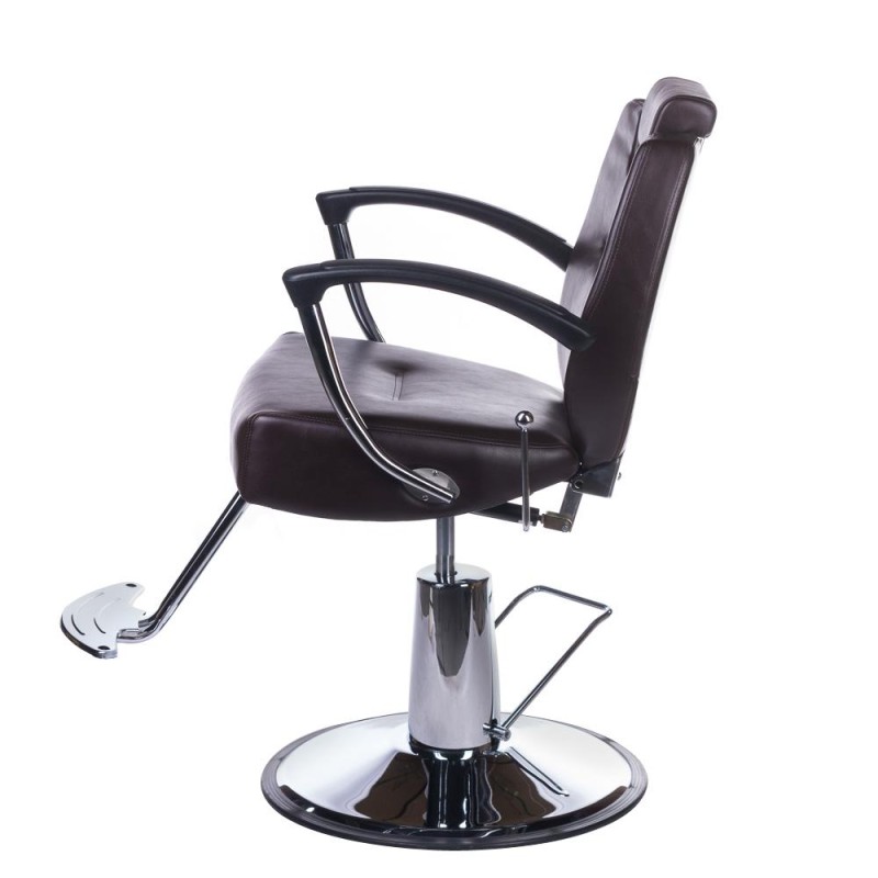 Fotel barberski HEKTOR BH-3208 Brązowy -Fotele barberskie- 