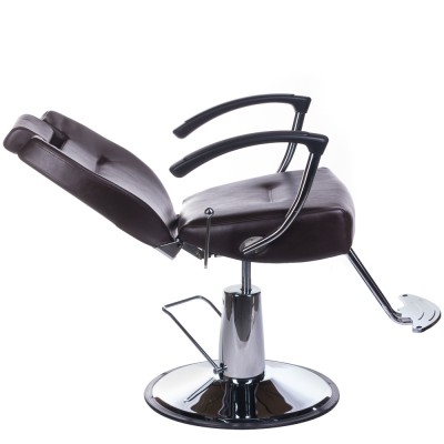 Fotel barberski HEKTOR BH-3208 Brązowy -Fotele barberskie- 