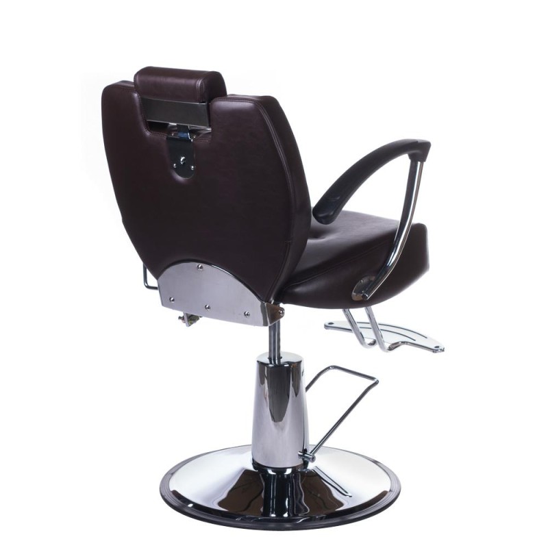 Fotel barberski HEKTOR BH-3208 Brązowy -Fotele barberskie- 