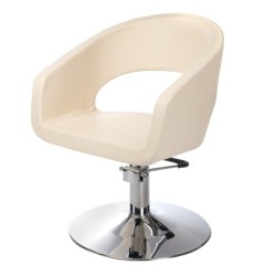 Fotel fryzjerski Paolo BH-8821 kremowy -Fotele fryzjerskie- 