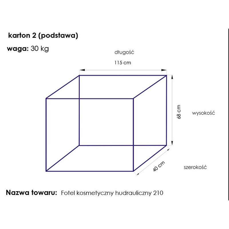 Eversun szary fotel kosmetyczny A210