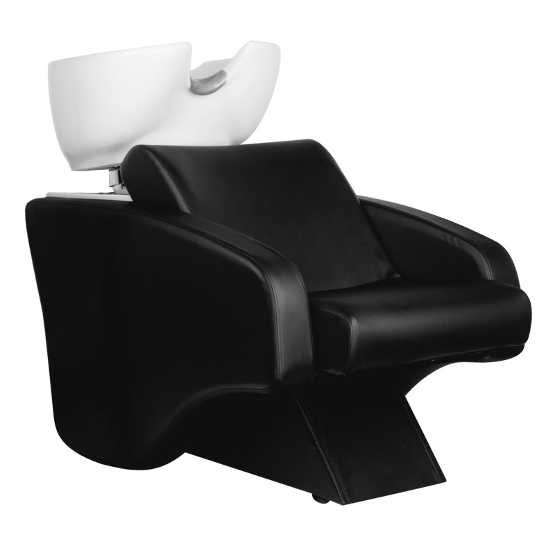 Black glossy salon shampoo basin