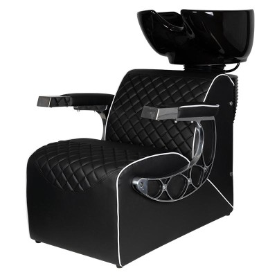 Gabbiano myjnia barberska Simone czarna -Fotele barberskie- 