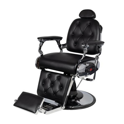 Gabbiano fotel barberski Pietro czarny -Fotele barberskie- 