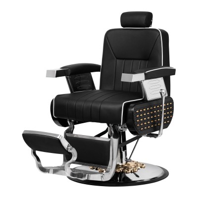 Gabbiano fotel barberski Livio czarny -Fotele barberskie- 