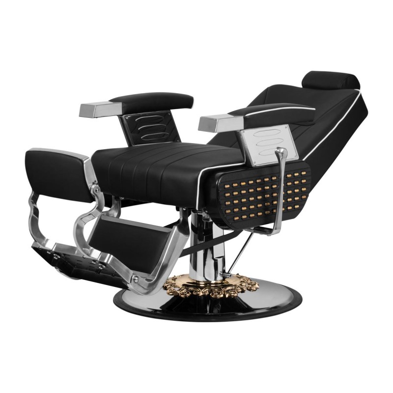 Gabbiano fotel barberski Livio czarny -Fotele barberskie- 