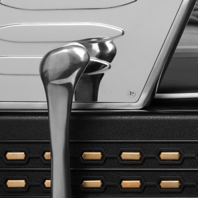 Gabbiano fotel barberski Livio czarny -Fotele barberskie- 