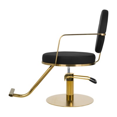 Gabbiano fotel fryzjerski Arras złoto czarny -Meble fryzjerskie- 