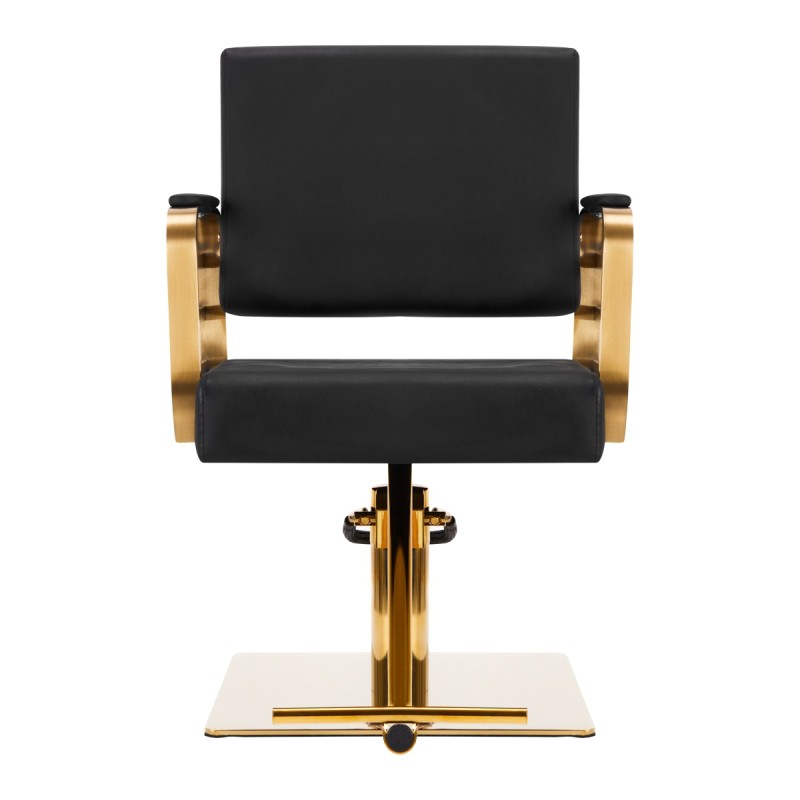 Gabbiano fotel fryzjerski Avila złoto czarny -Meble fryzjerskie- 