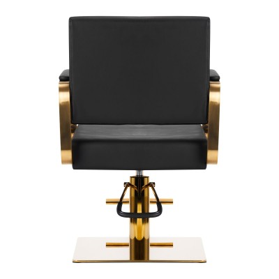 Gabbiano fotel fryzjerski Avila złoto czarny -Meble fryzjerskie- 