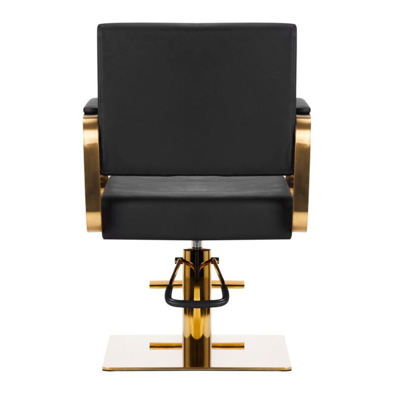 Gabbiano fotel fryzjerski Avila złoto czarny -Meble fryzjerskie- 
