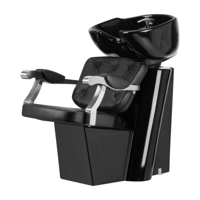 Gabbiano myjnia fryzjerska Lyon czarna -Meble fryzjerskie- 