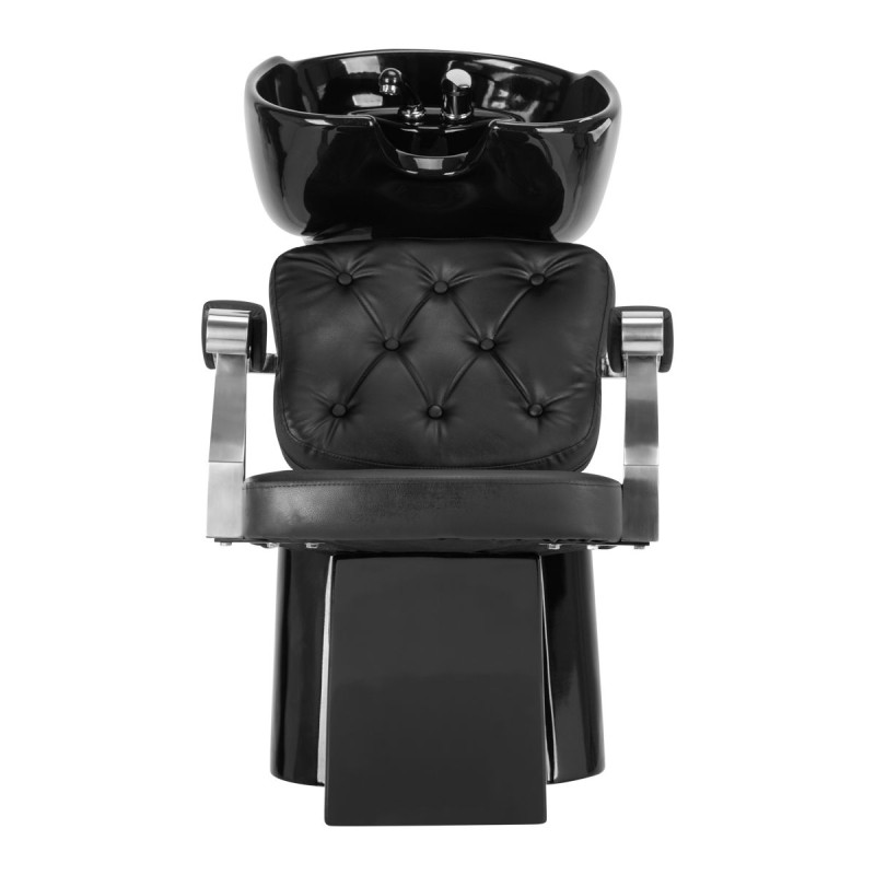 Gabbiano myjnia fryzjerska Lyon czarna -Meble fryzjerskie- 